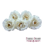Квітка півонії молочно - біла, 1шт., ТМ Фабрика Декору
