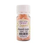 Паєтки круглі, персикові 329, ТМ Фабрика Декору.