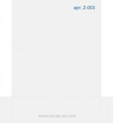 Заготовка для шоколадниці, розмір у готовому вигляді 17 см 8см 1,2 мм, щільність 270 г/м²