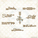 Чипборд Blue Fern StudiOs-Arrow Words