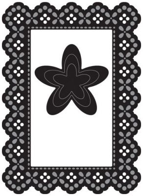 Набір ножів для вирубки Marianne Design Craftables - Lacey Rectangle & Flower, 4