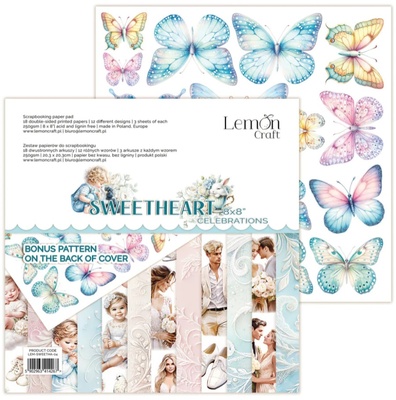 Набір паперу для скрапбукінгу Lemoncraft - Sweetheart, 20.3х20.3 см, елементи для вирізання - Celebrations