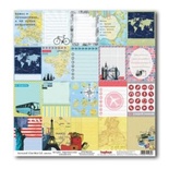 Лист бумаги для скрапбукинга  от ScrapBerry's - Вокруг Света - Яркие впечатления