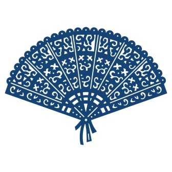 Ніж для вирубки від TatteRed Lace - Oriental Fan - Східне віяло