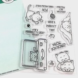 Набор штампов Gerda Steiner - Playful Kitten 4x6 Clear Stamp Set