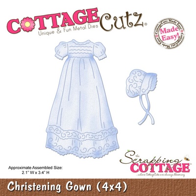 Ніж для вирубки CottageCutz - Christening Gown, 10x10 см