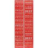 Смужка паперу UHK Gallery - Loft Christmas, колір червоний, двосторонній, розмір 30x5,5см