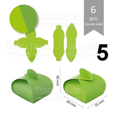 Набір паперових заготовок 006, ТМ Fabrika Dekoru, 6 штук, вибір кольору