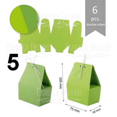 Набір паперових заготовок 004, ТМ Fabrika Dekoru, 6 штук, вибір кольору