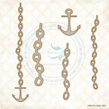 Чипборд Blue Fern Studios - Anchors Away