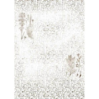 Оверлей Текст з гербарієм 21x29,7 см, ТМ Фабрика Декору