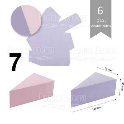 Набір паперових заготовок 003, ТМ Fabrika Dekoru, 6 штук, вибір кольору