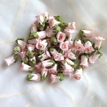 Бутон розы, цвет розовый, 15х23 мм, без ножки, 1 штука