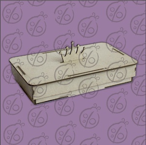 Заготовка з чіпборду "Шкатулка" №2 "Принцеса", 16x9x3 см