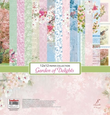 Набор бумаги для скрапбукинга от ScrapBerry's - Старое имение, 30,5х30,5 см, 190 гр/м, (6 + 2)