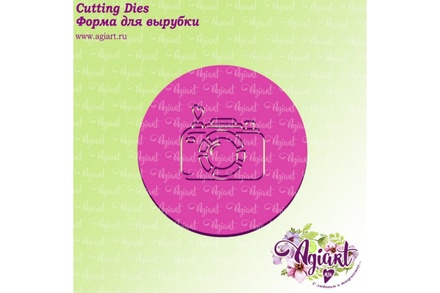 Нож для вырубки от AgiArt "Фотоаппарат фон"