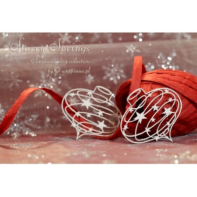Чипборд Scrapiniec - Ялинкові прикраси Starry Springs 01, 2