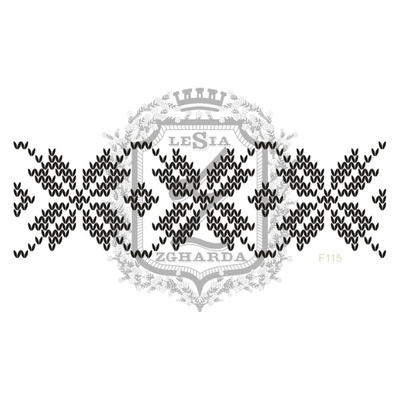 Акриловый штамп Lesia Zgharda F115 Вязаный узор, размер 10х3.1 см