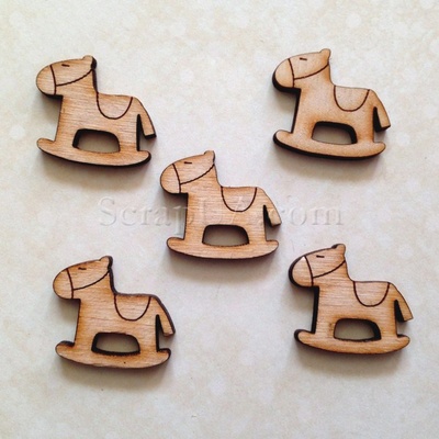 Деревянная фигурка WOOD-010 - Лошадка, 1 штука