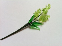 Гілочка бузку, колір салатовий, 12см