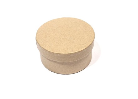 Заготовка коробки з пап'є-маше від ScrapBerryʼs, кругла, 8x4 cм