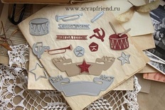 Набір ножів для вирубки від Scrapfriend - СРСР, 9 штук