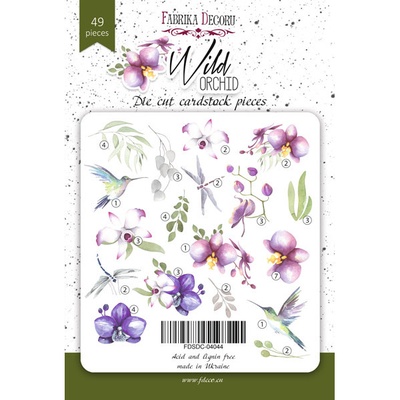 Набор высечек, коллекция Wild Orchid, 49 шт., ТМ Фабрика Декора