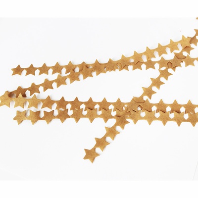 Бордюри з крафт паперу - Зорочки, 5шт.