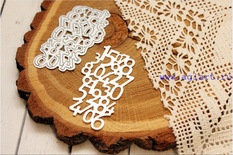 Нож для вырубки от AgiArt - Цифры. Фоновый