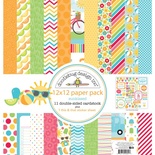 Набір кардстоку з Doodlebug Cardstock - sunkissed, двосторонній, 30,5x30,5см