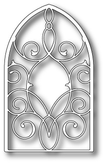 Ніж для вирубки від Poppystamps - Grand Gothic Iron Work Window