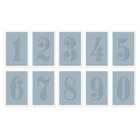 Папки для тиснення Sizzix Texture Trades Embossing Folders - Numbers, 10 шт.