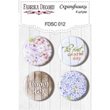 Набір скрап-фішок від ТМ Фабрика Декору з 4 шт. FDSC 012