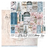 Аркуш скрап-паперу ABstudio - Scrapbooking paper "Shabby love symphony" - sheet 6 - 30x30см