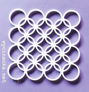 Маска - шаблон від Wycinanka - Кільця, 1 ел.