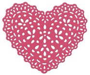Ніж для вирубки Lifestyle Crafts - QuicKutz - Heart doily