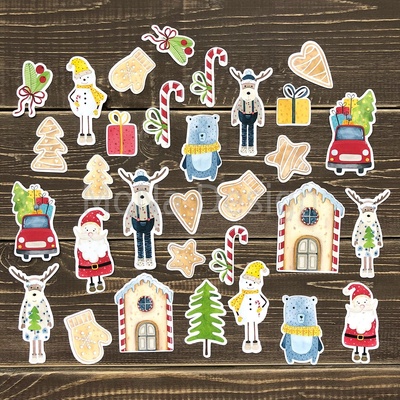 Набор высечек от Mona Design - Сказочная зима