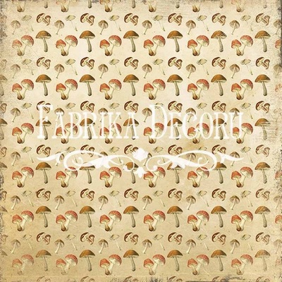 Лист односторонней скрапбумаги 6 Botany autumn, ТМ Фабрика Декору