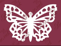 Чипборд від Вензелик - Метелик 0 4, розмір: 36x51 мм