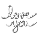Ніж для вирубки Frantic Stamper - Precision Die - Handwritten "love you"