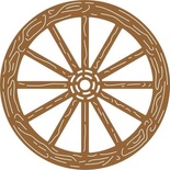 Нож для вырубки от Cheery Lynn Designs - Wagon Wheel