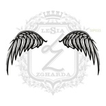 Акриловый штамп Lesia Zgharda StP033 Два крыла средние, набор из 2 штампов