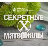 Чипборд ScrapBox — напис Секретні матеріали Hy-033