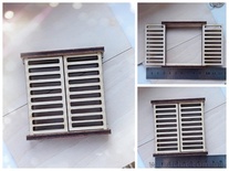 Заготовка для декорування від WOODchic - "Вікно зі ставнями Деревʼяні"