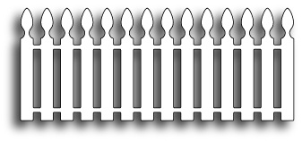 Ніж для вирубки від Poppystamps - Picket Fence