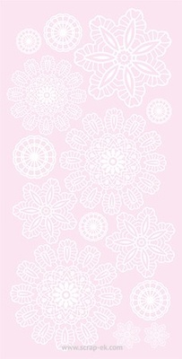 Елементи для вирізання Евгенія Курдібановська TM - "Мереживо рожеве", 15x30 см