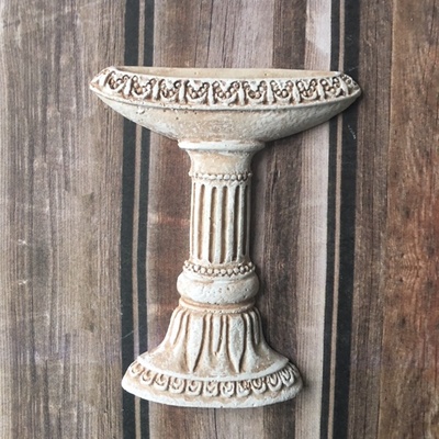 Гипсовый декор с патинированием - Фонтан от Е.В.A, высота 6 см, 1 шт.