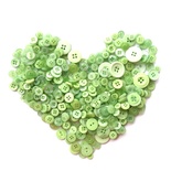 Набор декоративных пуговиц от ScrapEgo - Салатовый микс. В наборе 40 штук. Материал: пластик. Не содержат вредных веществ, без никеля. Можно стирать.