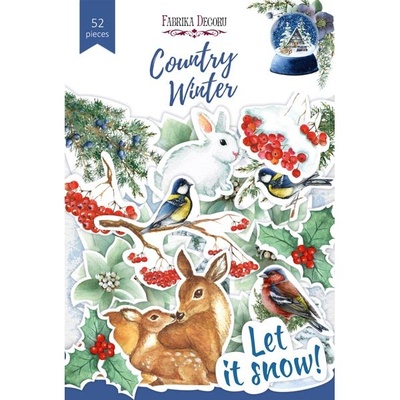 Набір вісичок, колекція Country winter, 52 шт