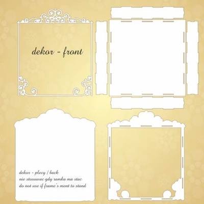 Чипборд Scrapiniec - об’ємна рамка (шадоу-бокс) Park Avenue 20х20 см